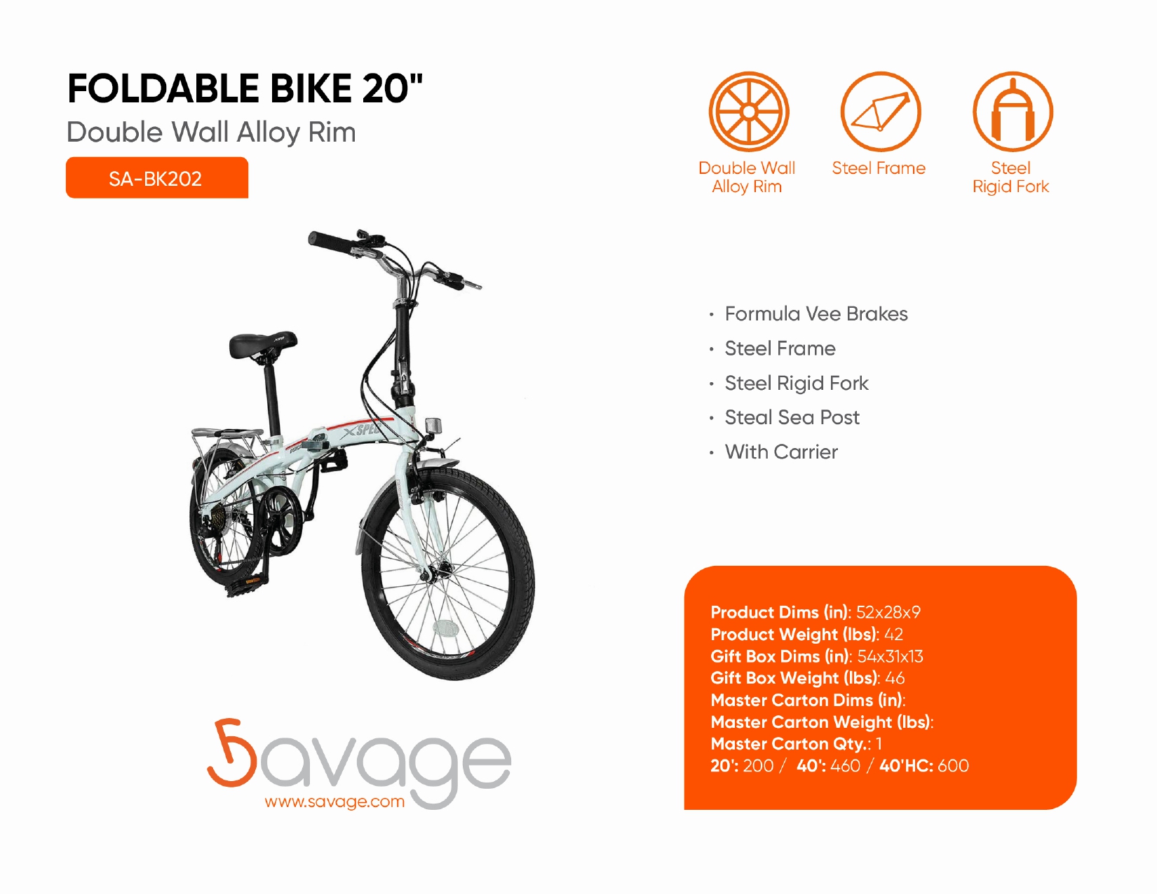 Foldable Bike 20"