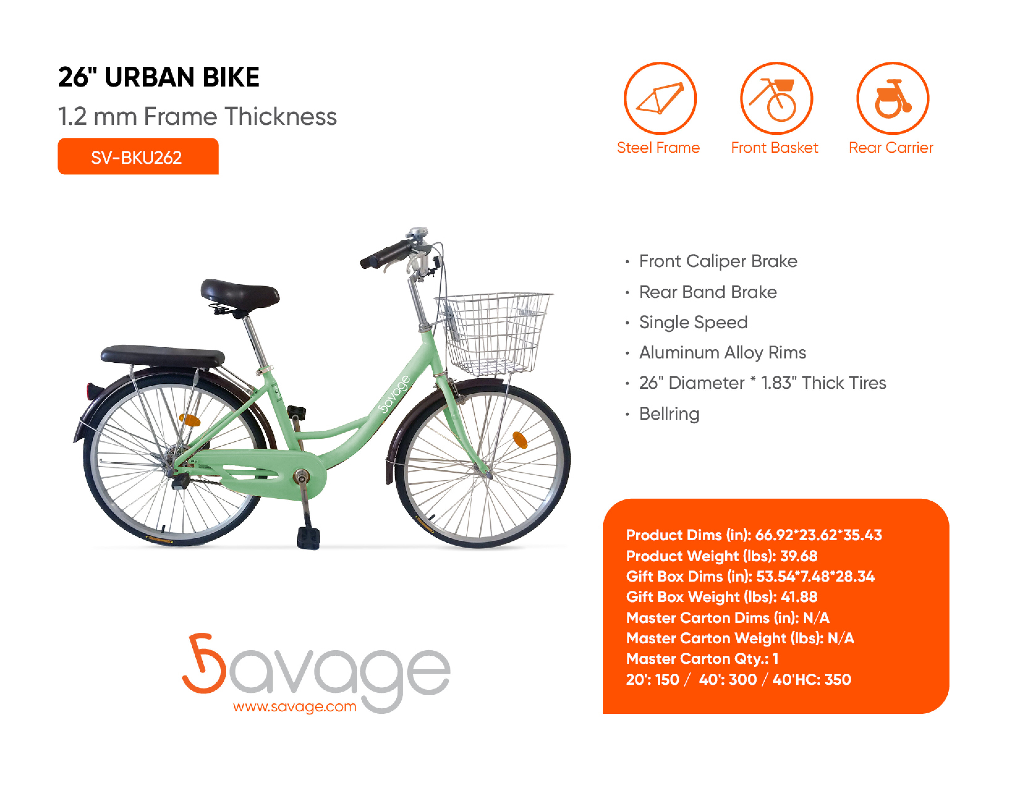 26" Urban Bike