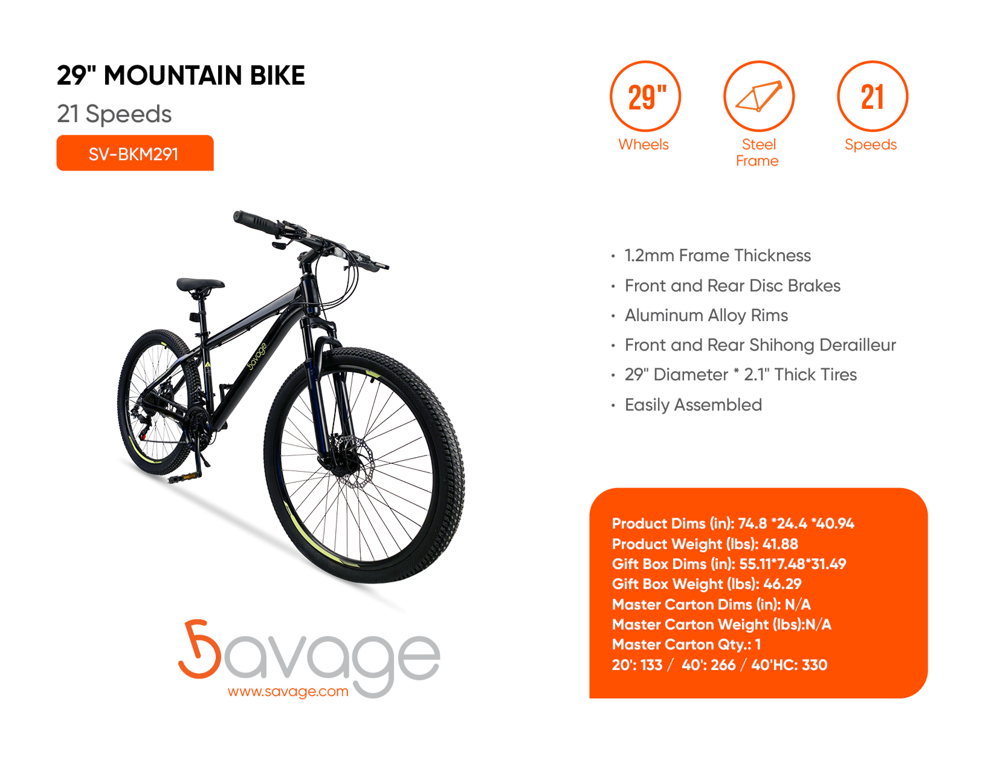 29" Mountain Bike