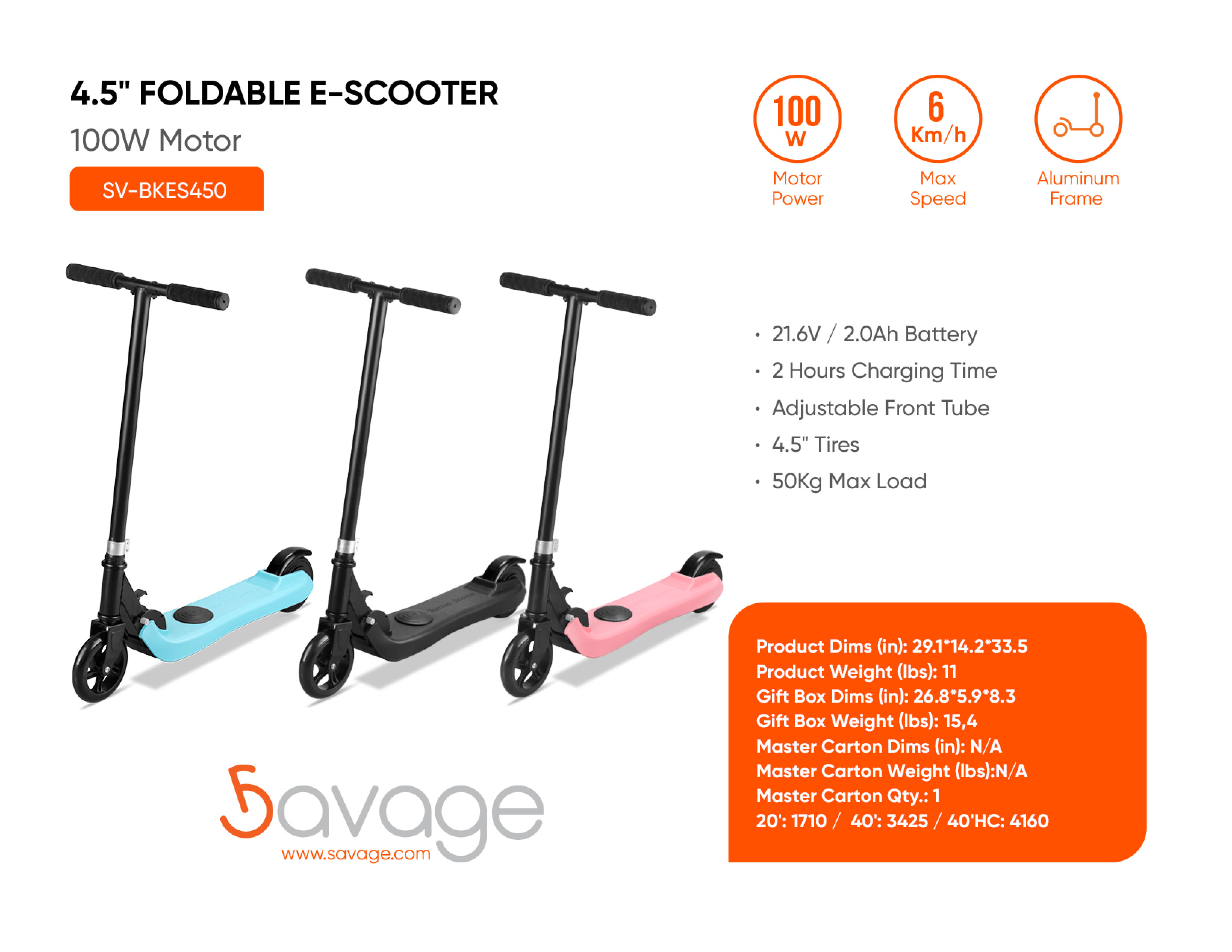 4.5 Foldable E-Scooter