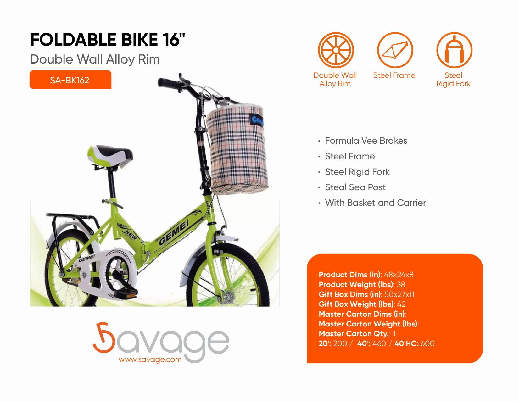 Foldable Bike 16"