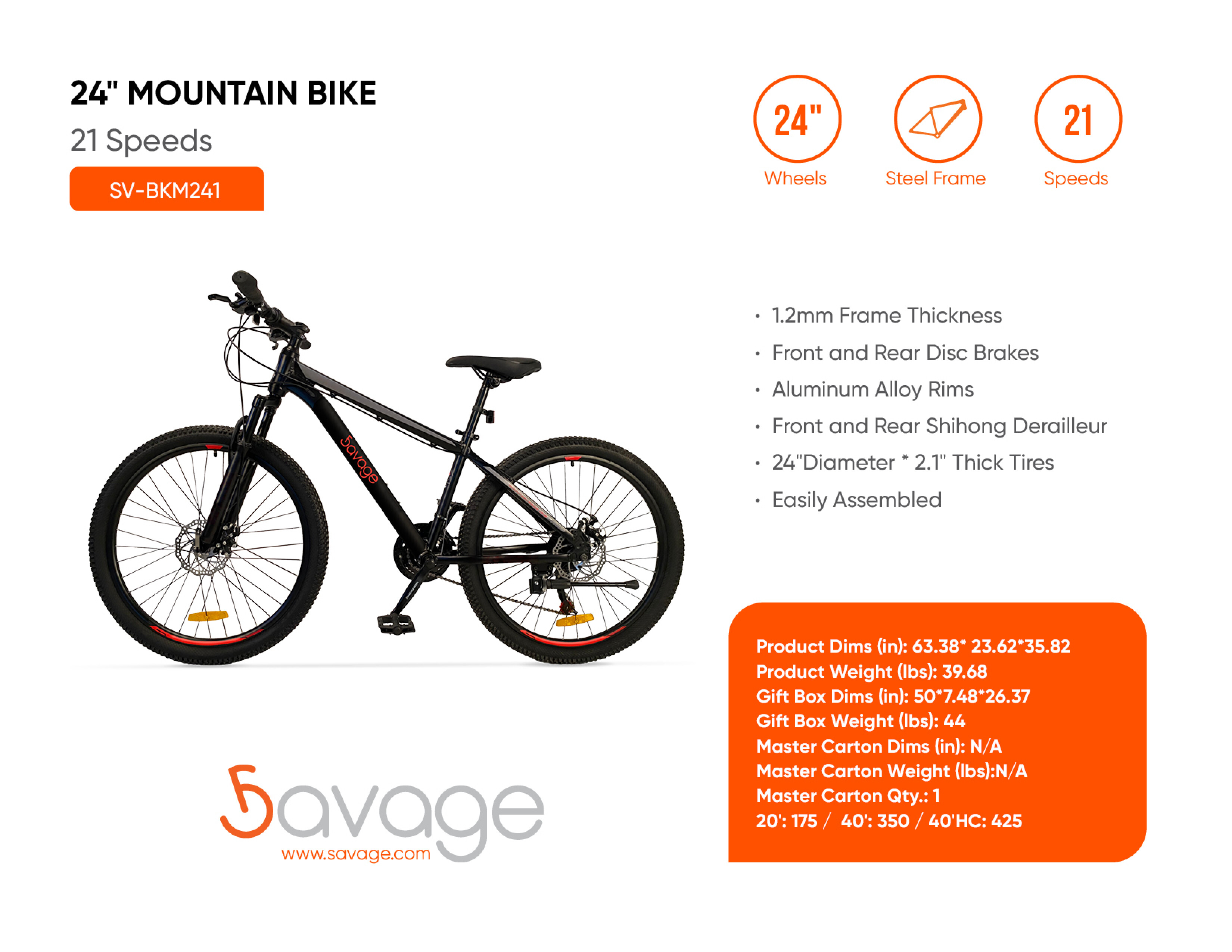 24" Mountain Bike